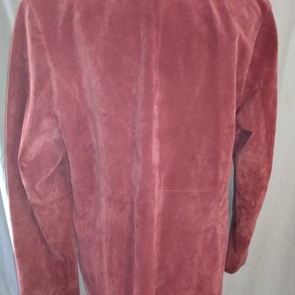 SIENA SUEDE LEATHER MAROON RED BURGUNDY FORMAL - Picture 3 of 6